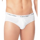 3 PACK Pánske Slipy Calvin Klein Cotton Stretch Hip Brief - biele