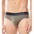 Pánske Slipy Calvin Klein Cotton Bold Briefs - sivé